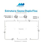  Sauna dupla fixa 